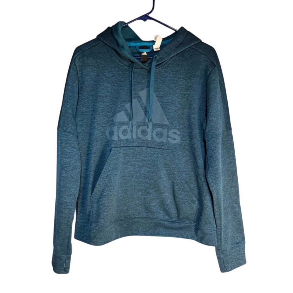 Adidas Women's  Teal Hoodie Sweater‎